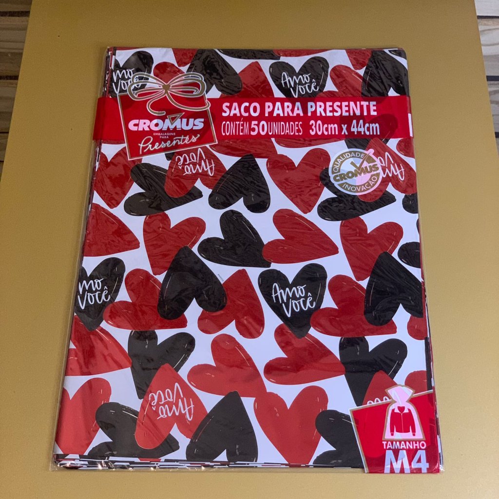 SACO METAL/PEROL 30X44 ROMANTICO SORTIDO PT C/50 UN 99580050 621770