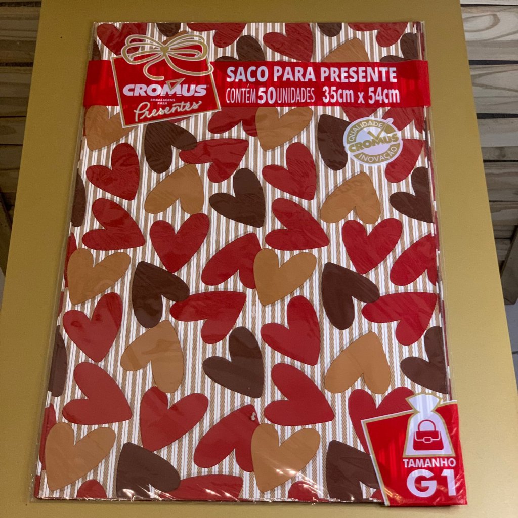 SACO METAL/PEROL 35X54 ROMANTICO SORTIDO PT C/50 UN 99580051