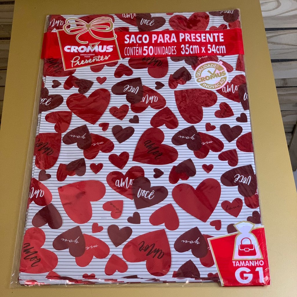 SACO METAL/PEROL 35X54 ROMANTICO SORTIDO PT C/50 UN 99580051 621794