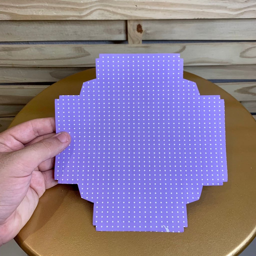 MINI BOLO G COLOR 10X10X10 963669 LILAS/BRANCO