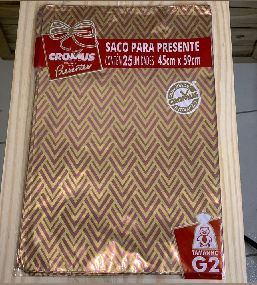 SACO METAL/PEROL 45X59 DOMINIQUE SORTIDO PT C/25 UN 99006321 118384 - NATAL