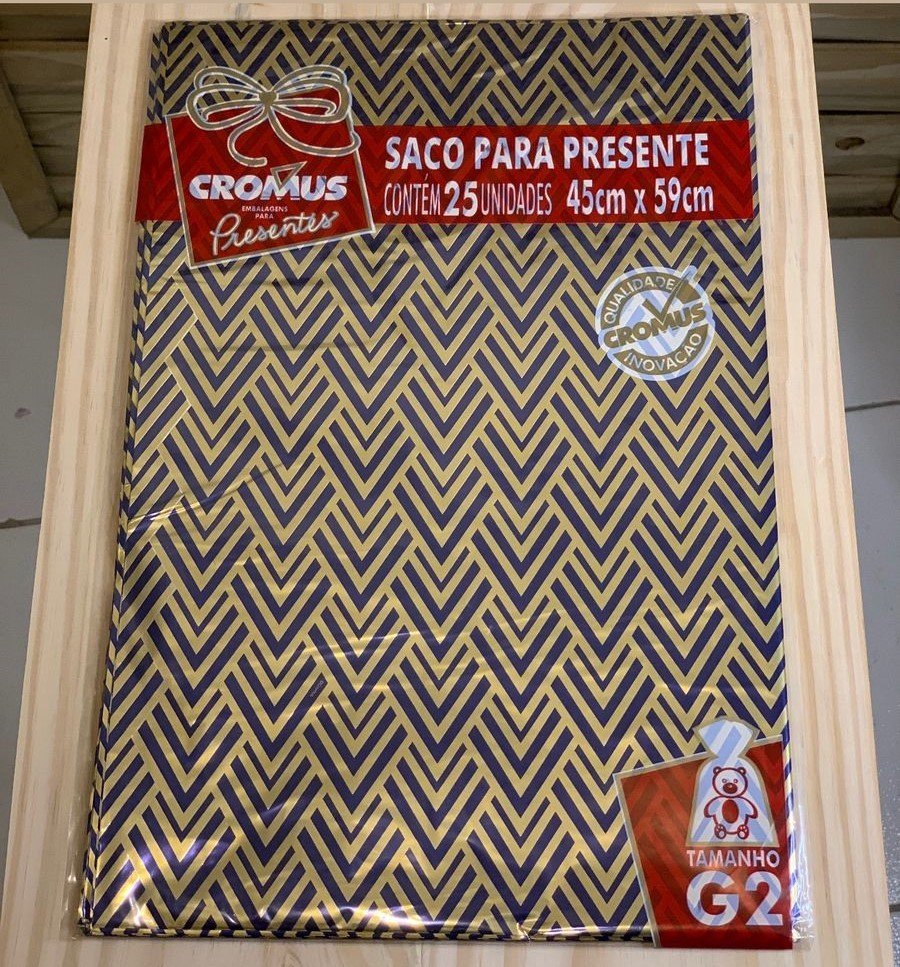 SACO METAL/PEROL 45X59 DOMINIQUE SORTIDO PT C/25 UN 99006321 118384 - NATAL