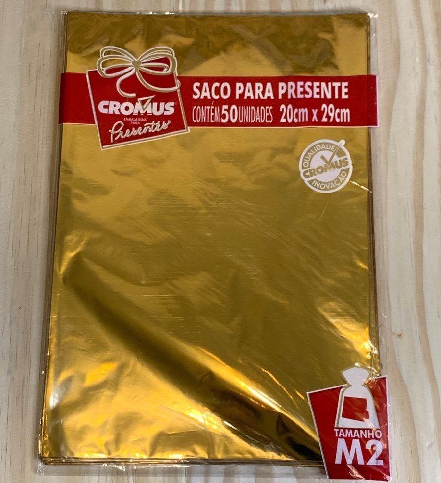 SACO METAL 20X29 METALCOR DOURADO PT C/50UN 99061185 613577