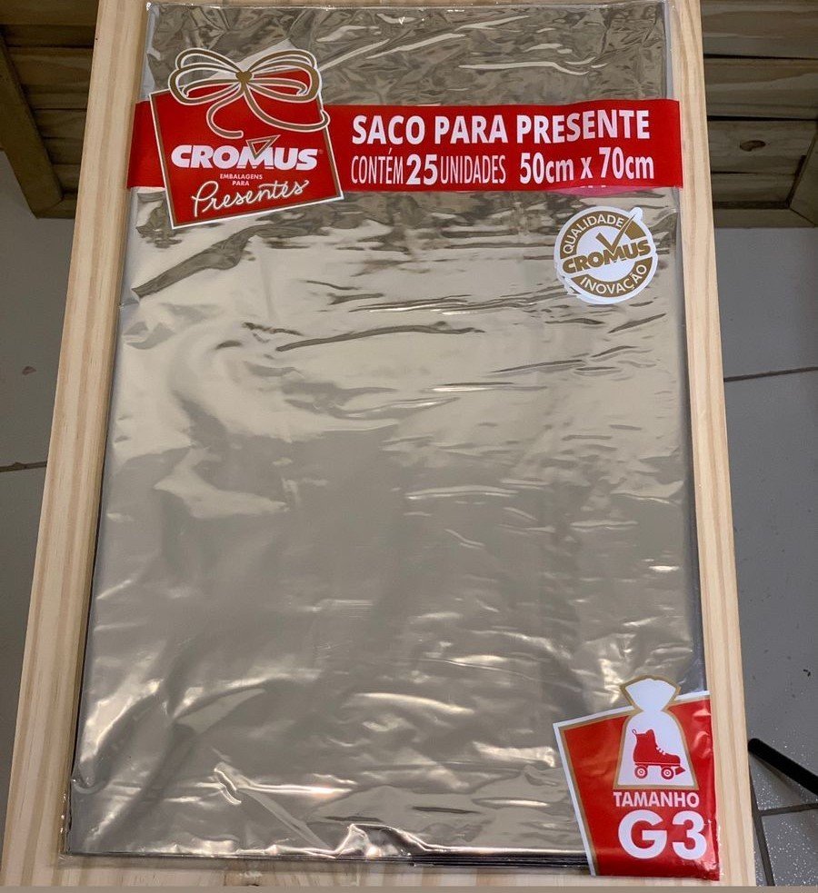 SACO METAL 50X70 METALCOR PRATA PT C/25 UN 795221 533002
