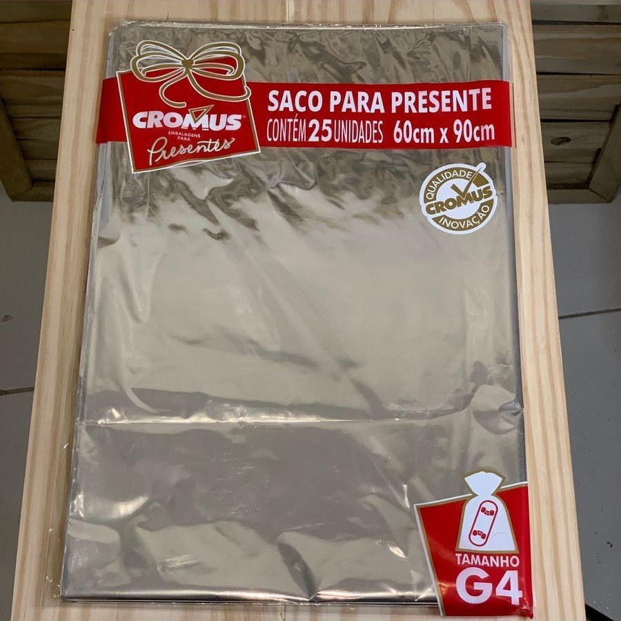 SACO METAL 60X90 METALCOR PRATA PT C/25 UN 795321 533125
