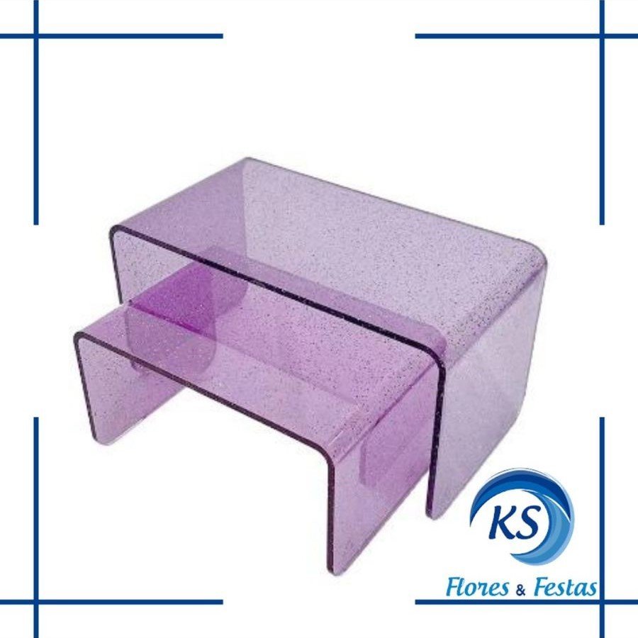 PAR DE ELEVADORES CLEAN GLITTER LILAS 049106