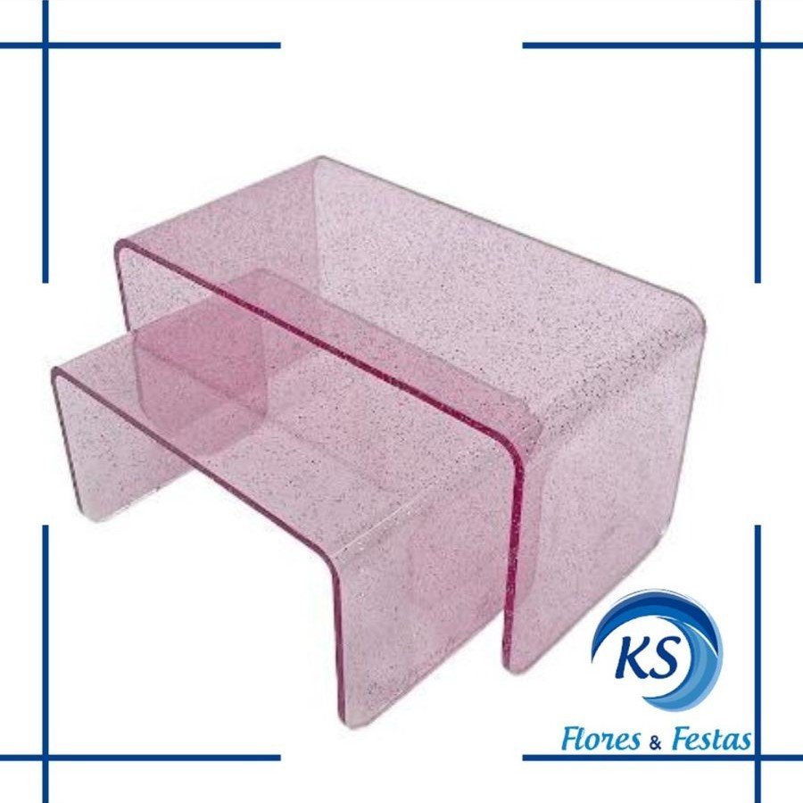 PAR DE ELEVADORES CLEAN GLITTER ROSA BB 049137