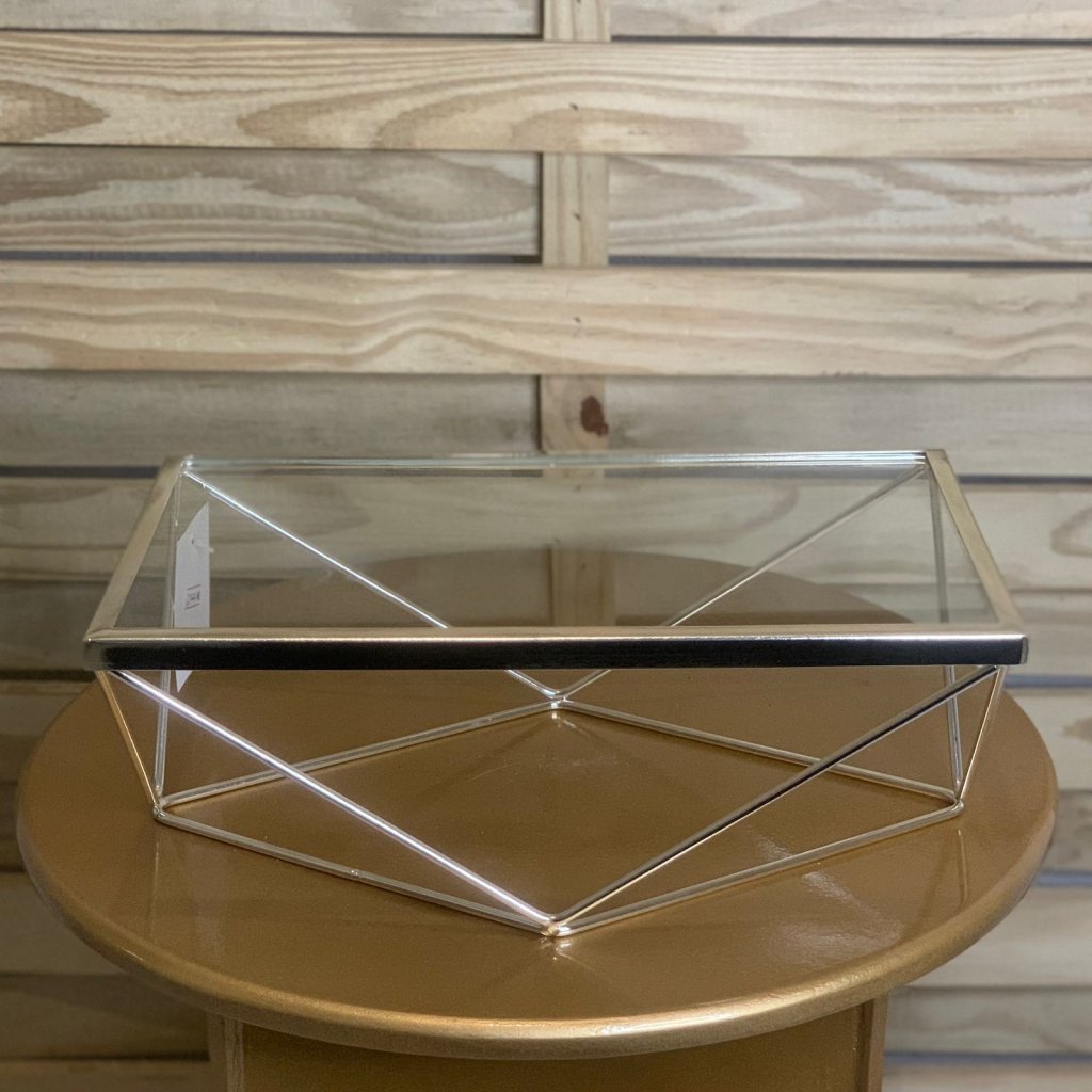 PORTA DOCE DIAMANTE RETANGULAR 30X18X10CM PRAT 45039P 850905