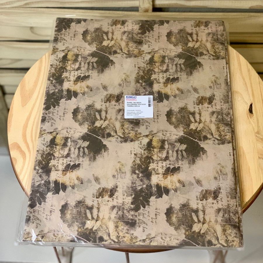 PAPEL DE SEDA DECORADA 50X70CM TIERRA 50FLS 402843