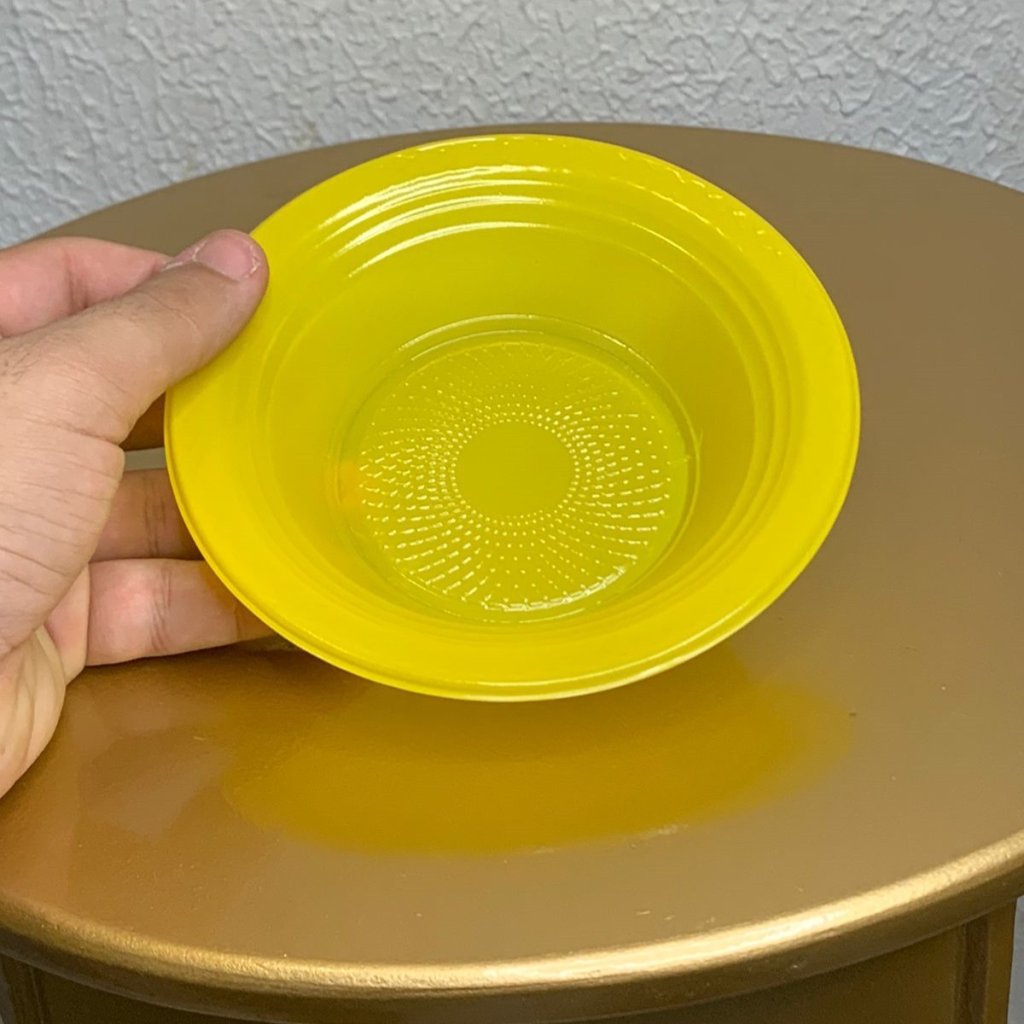 PFAM15 PRATO PLASTICO FUNDO 15CM AMARELO 26 193168