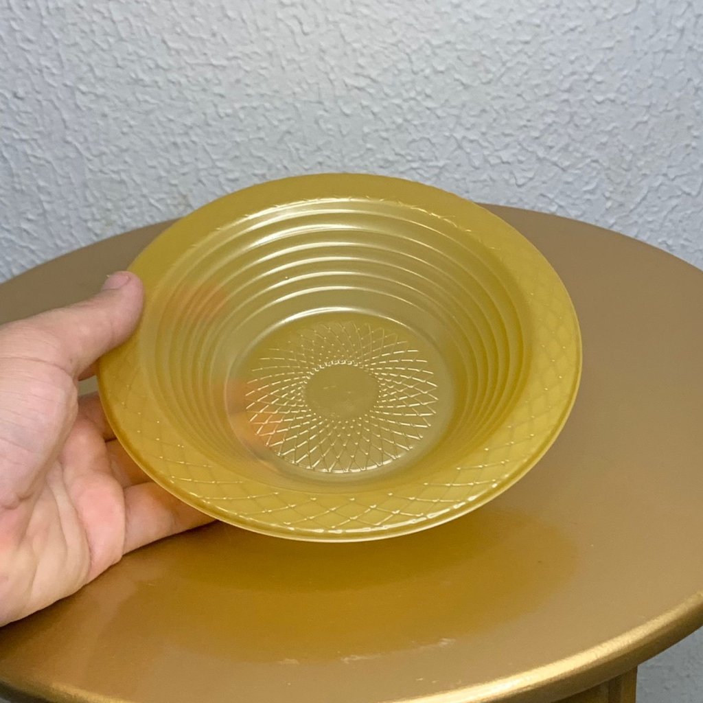 PFDR18 PRATO PLASTICO FUNDO 18CM DOURADO 75 194486