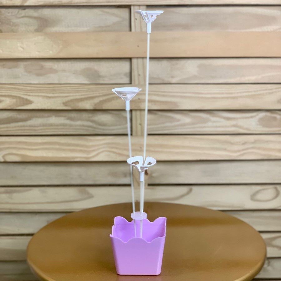 CACHEPOT C/SUPORTE P/BALAO LILAS 612235