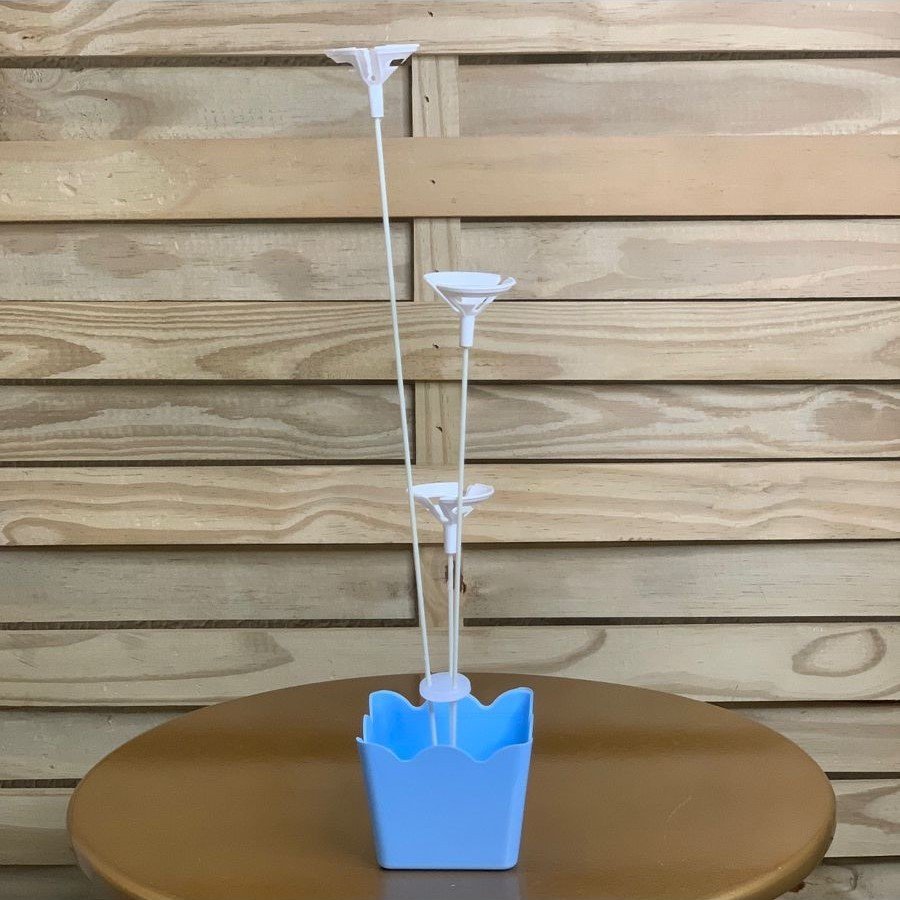 CACHEPOT C/SUPORTE P/BALAO AZUL CLARO 612143