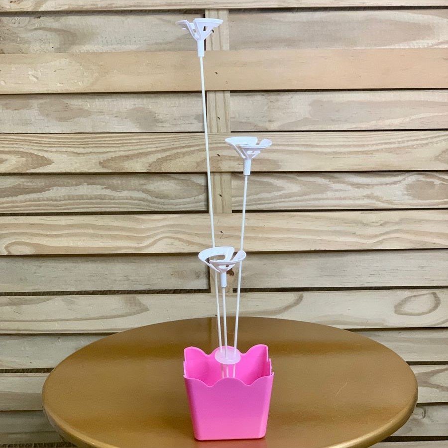 CACHEPOT C/SUPORTE P/BALAO ROSA 612839