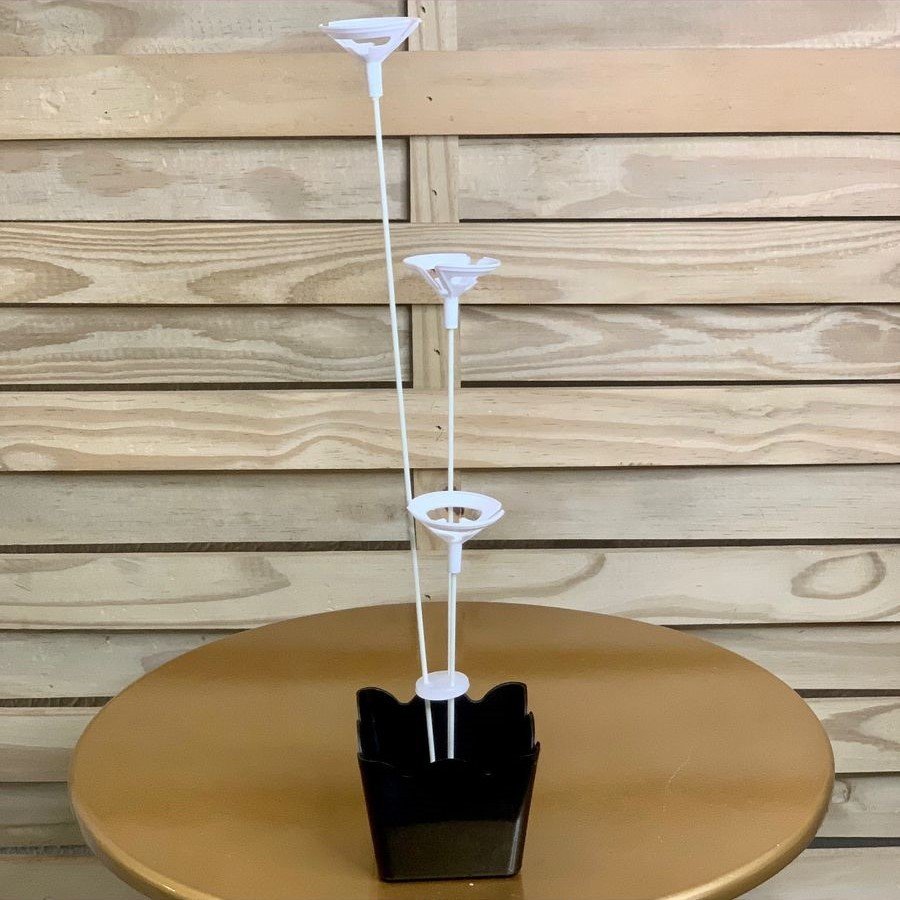 CACHEPOT C/SUPORTE P/BALAO PRETO 612846