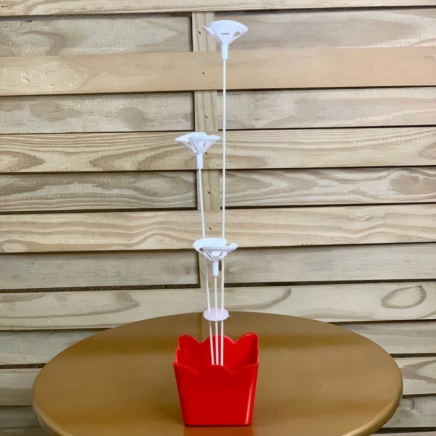 CACHEPOT C/SUPORTE P/BALAO VERMELHO 612518
