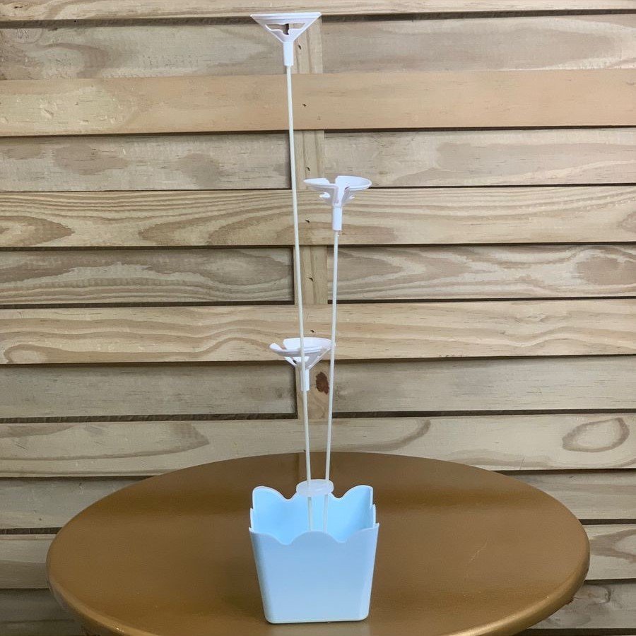 CACHEPOT C/SUPORTE P/BALAO AZUL CLARO CANDY 38CM 612310