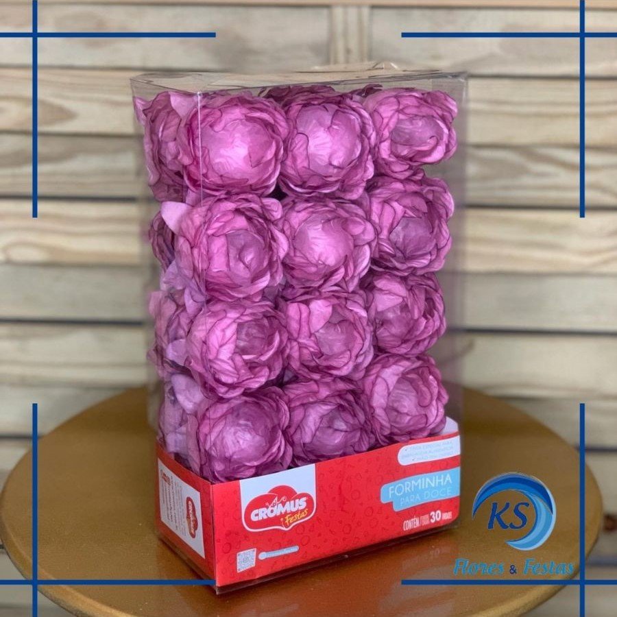 FORMINHA P/DOCE FLORA LILAS ORQUIDEA C/30UN 129267 28610709