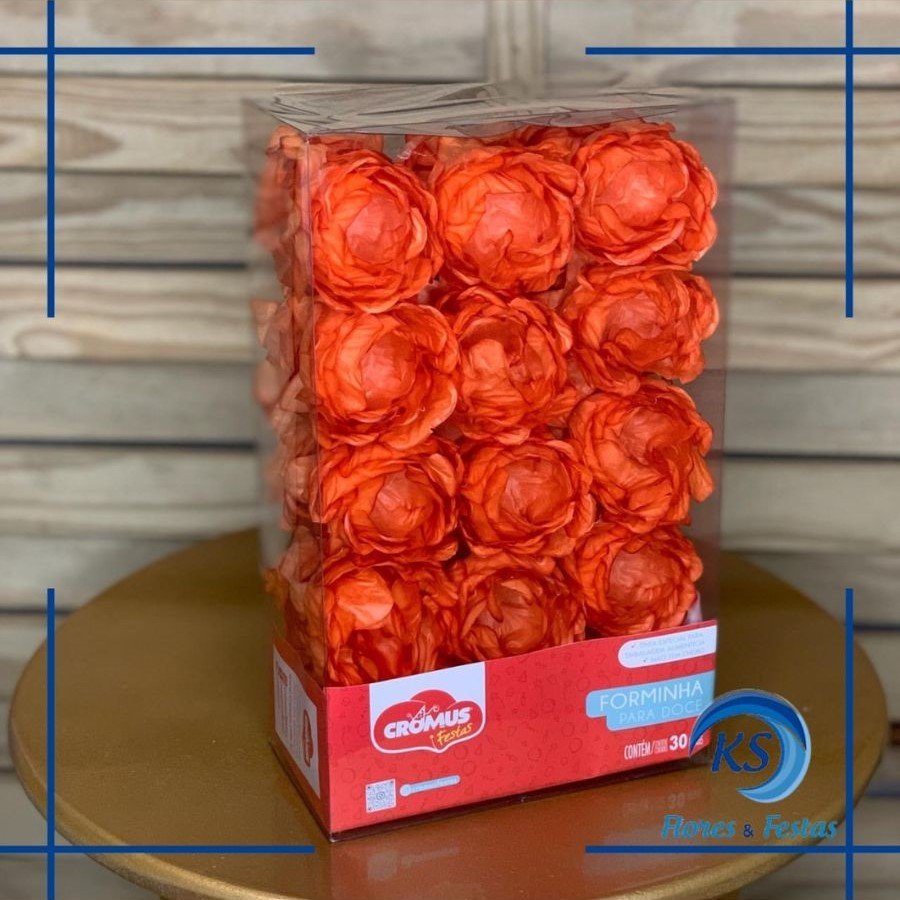 FORMINHA P/DOCE FLORA LARANJA PT C/30 UN 28610700 129175