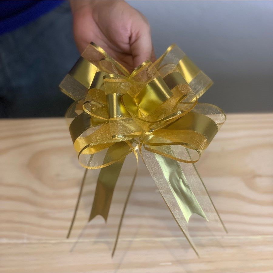 LACO FACIL NATALINO LINHA DUPLA C/10 OURO 230273