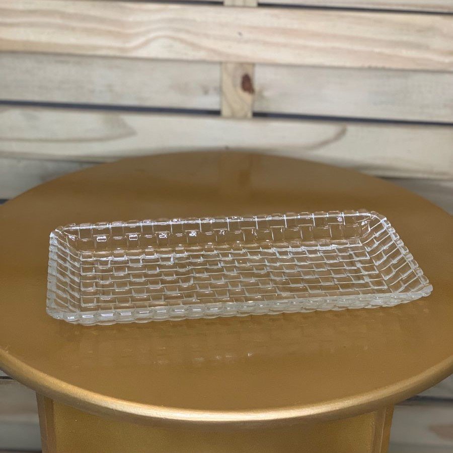 TRAVESSA DE CRISTAL DE CHUMBO TRESS 25X13X2CM 076418
