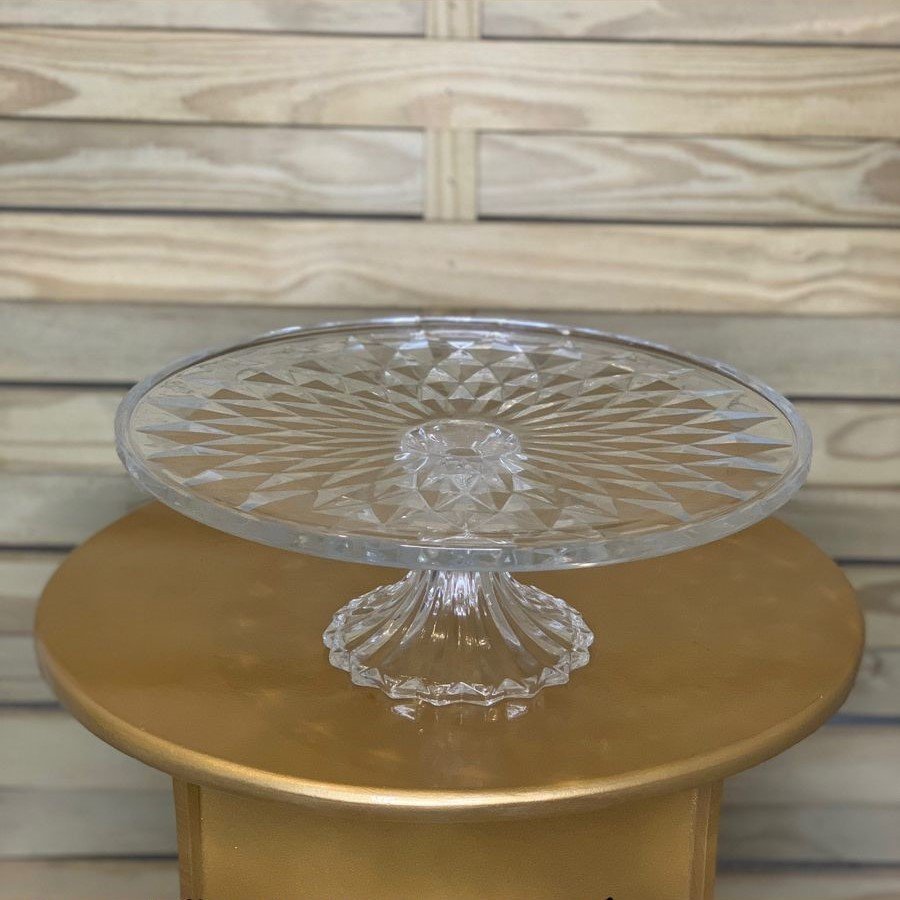 PRATO P/BOLO CRISTAL ECO C/PE DIAMOND 31X13X14,5CM 200311