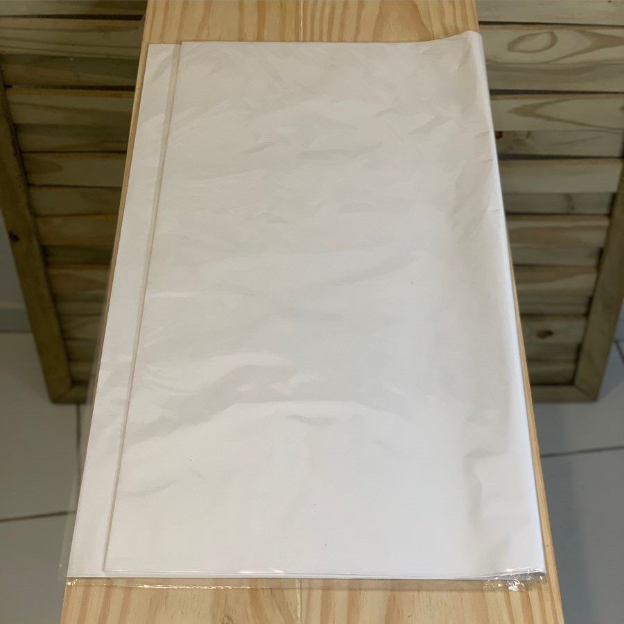 POLI PEROLADO DF 68CMX65CM C/25FL LISO BRANCO 072619