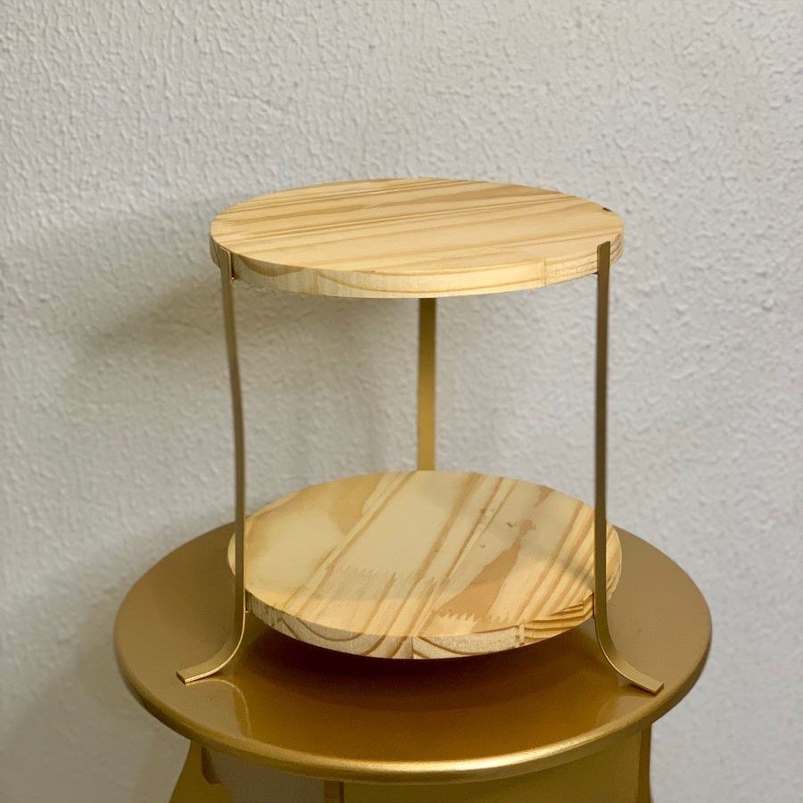 PRATELEIRA ALEGRA 2 PARTES 25 DIAM DOURADO 614918