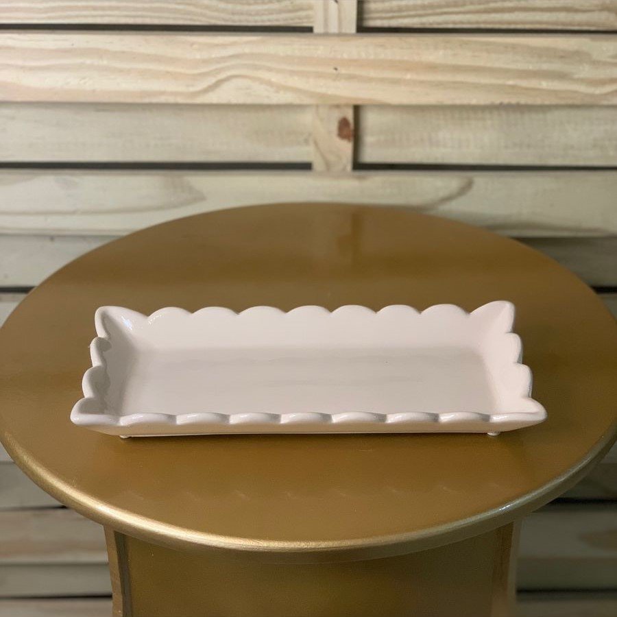 DOCEIRA ONDA RETANGULAR P 24,5CM DOURADO 238518