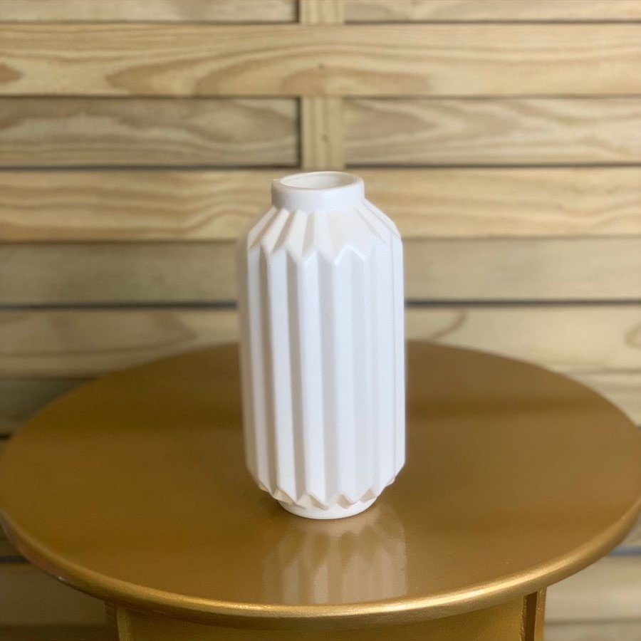 VASO ELEGANCE BRANCO 17CM 110764