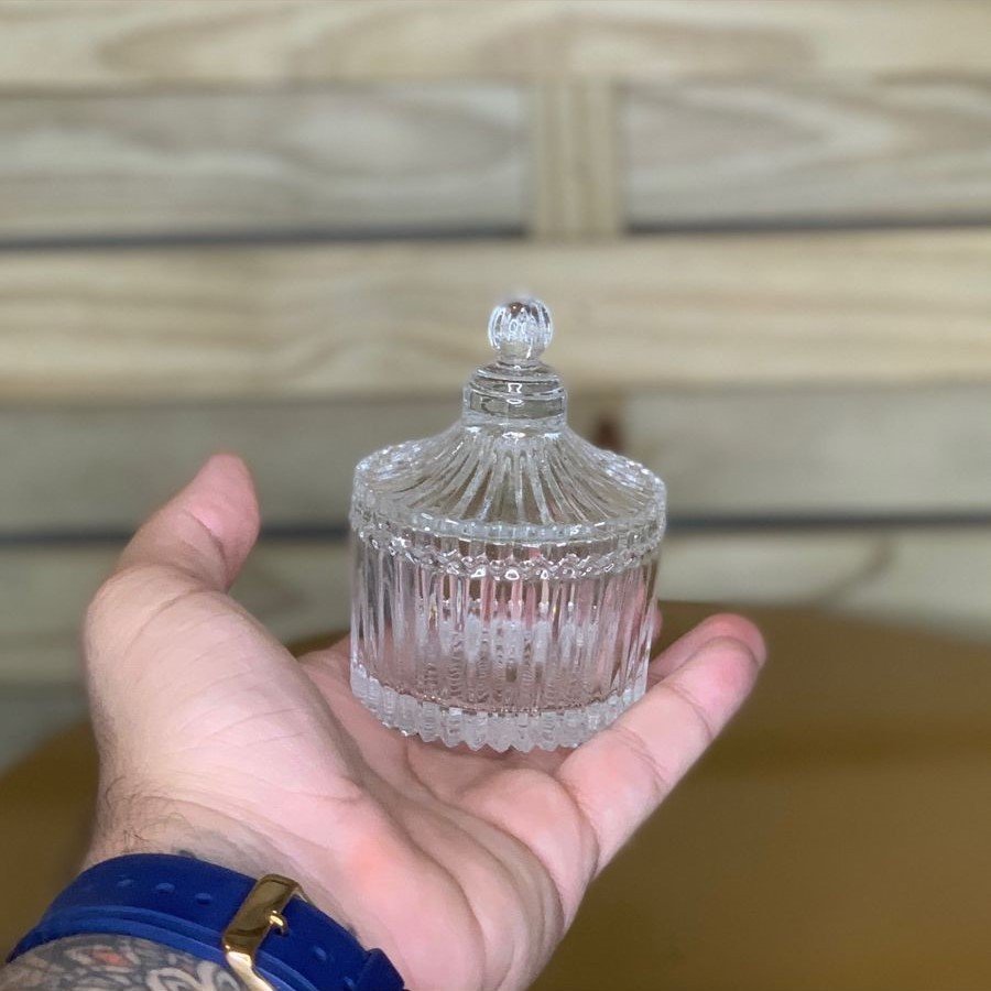 POTICHE DECOR DE CRISTAL DE CHUMB CARROS 6,9X6,7X9,2 070089