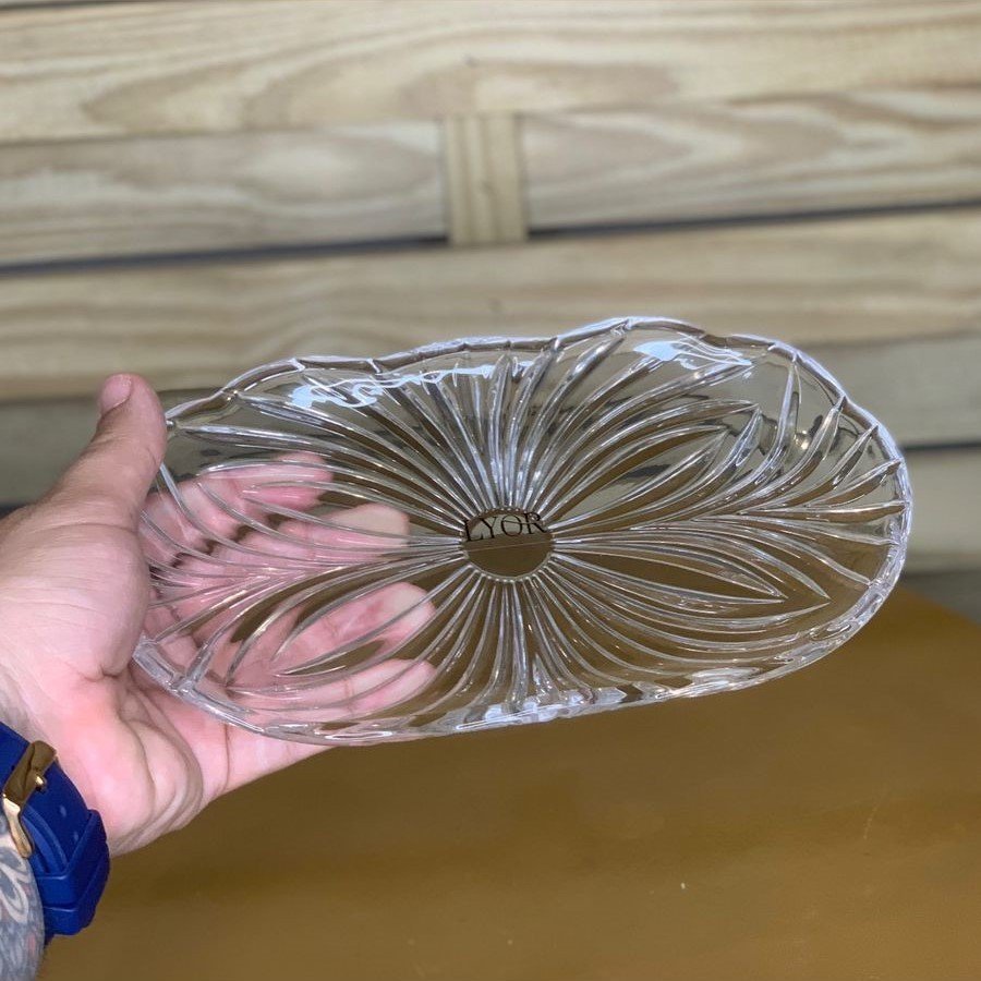 BANDEJA DE CRISTAL DE CHUMBO ALBERTA 23,8X14CM 070447