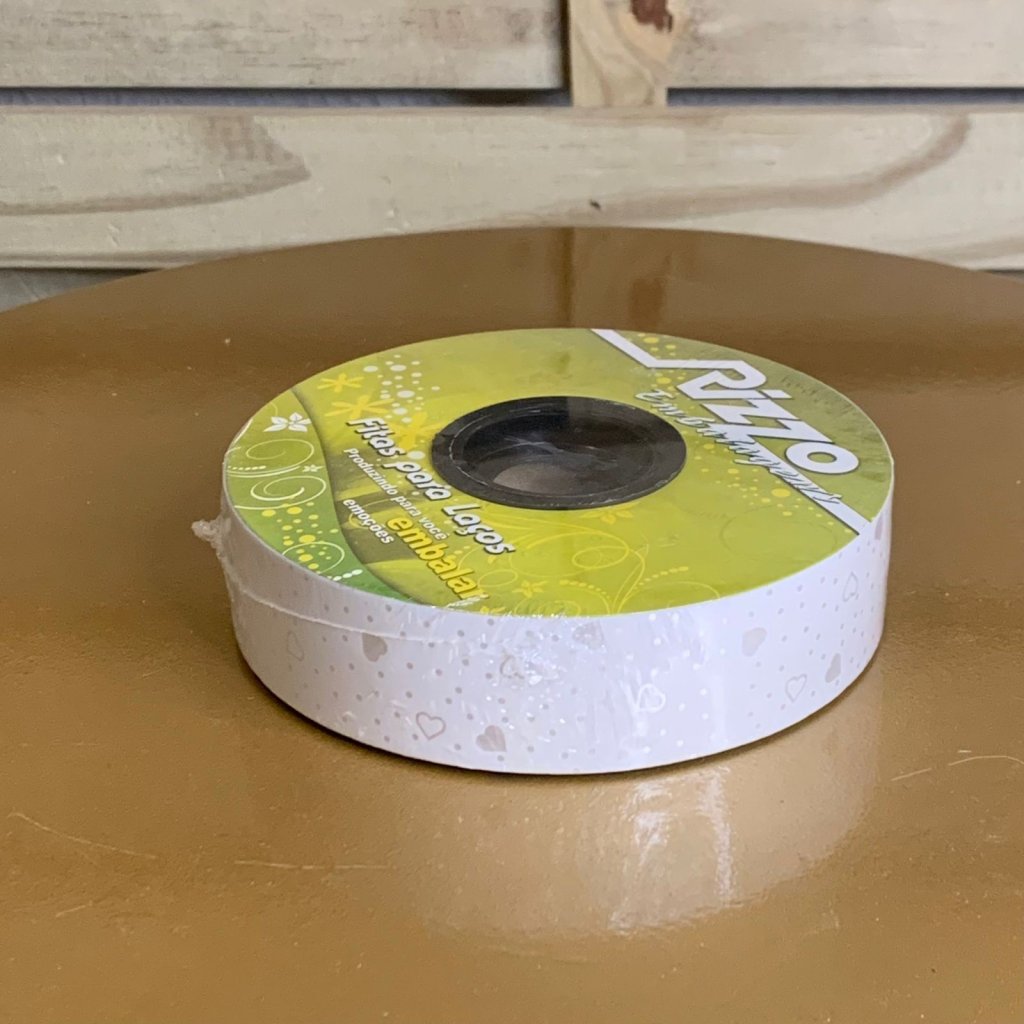 FITA PLASTICA 32MMX100M CORACAOZINHO BRANCO 003668