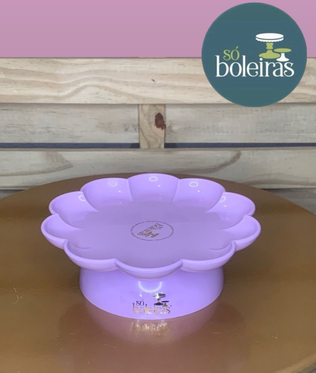 BANDEJA FLOWER COM PE LILAS 032597