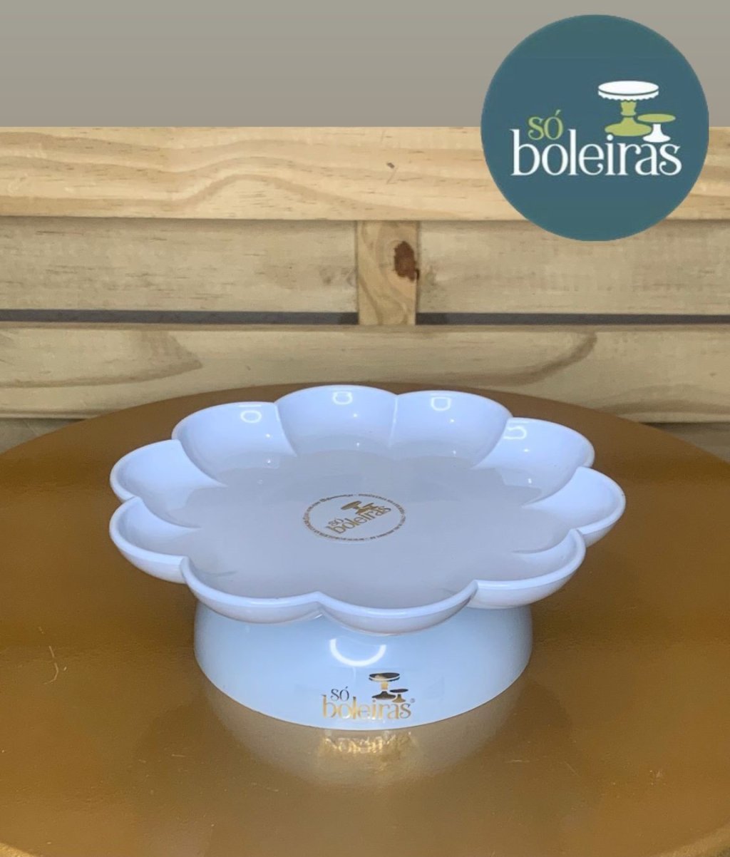BANDEJA FLOWER COM PE AZUL CLARO CANDY 032658