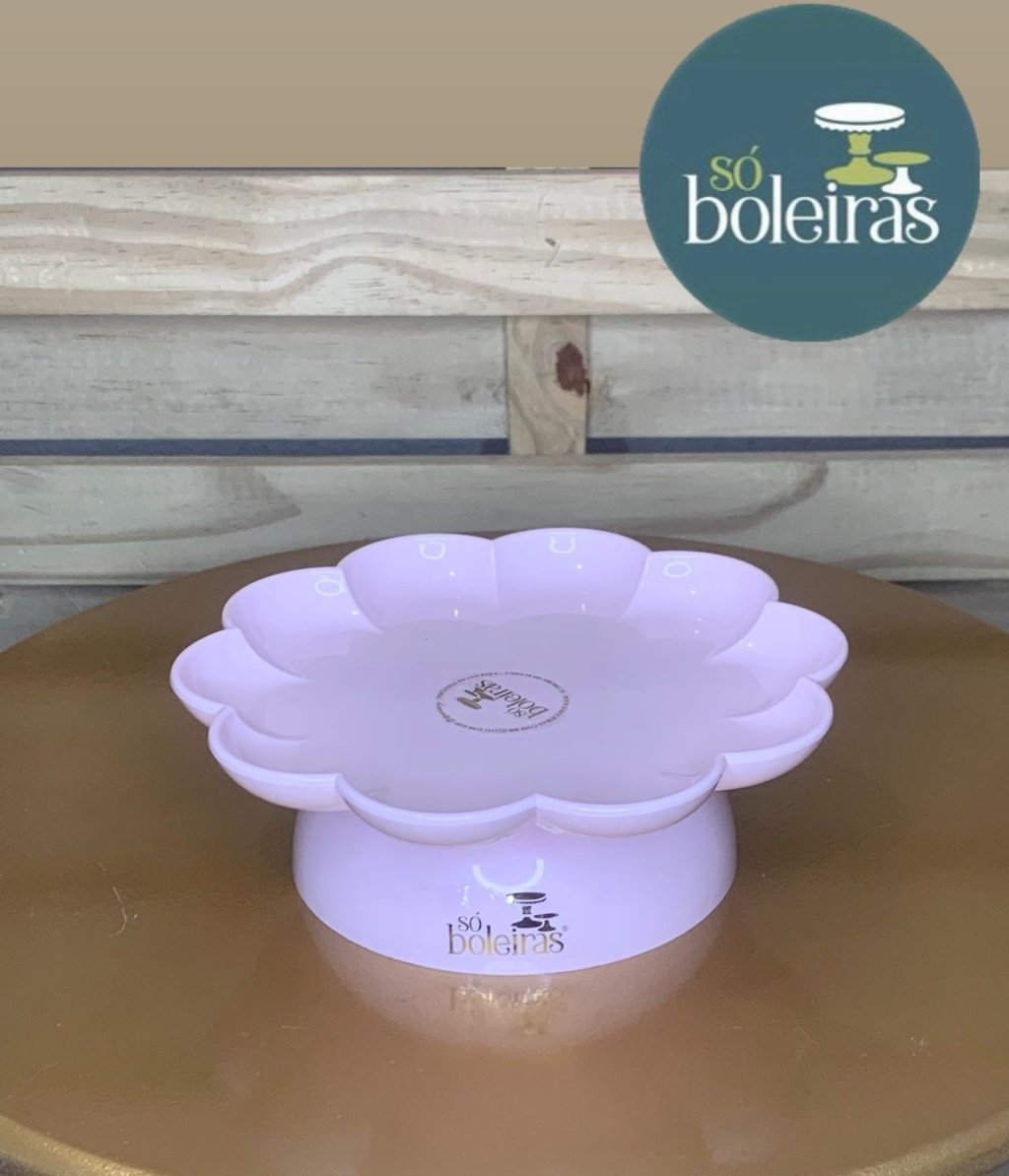 BANDEJA FLOWER COM PE ROSA BB 032627