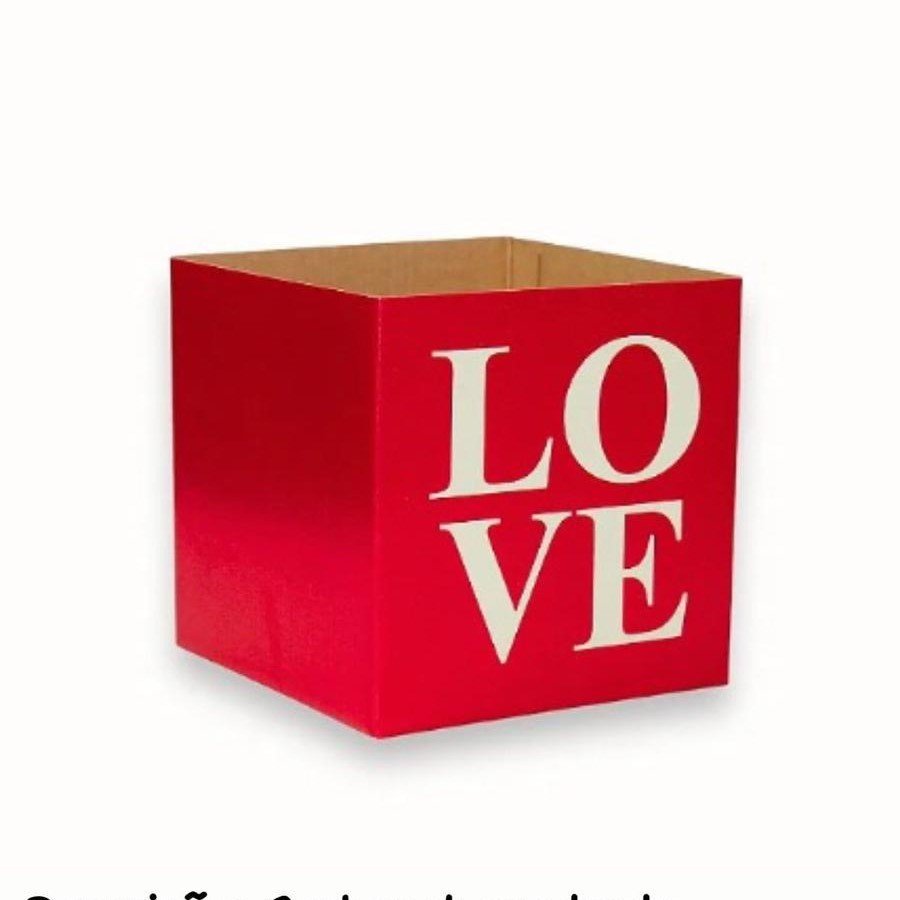 CACHEPOT QUADRADO POTE 15 LOVE C/05UN 925216