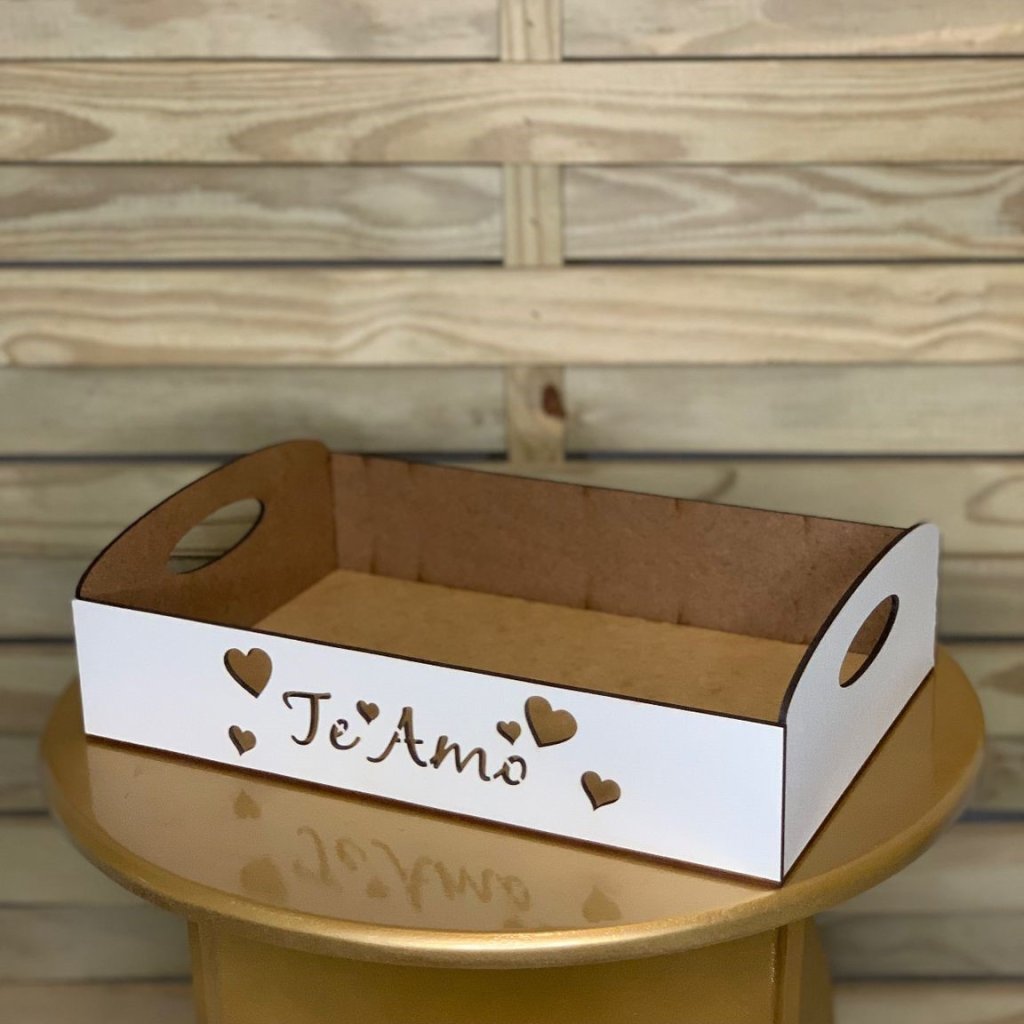 BANDEJA 30X20X6CM BCO TE AMO 618503