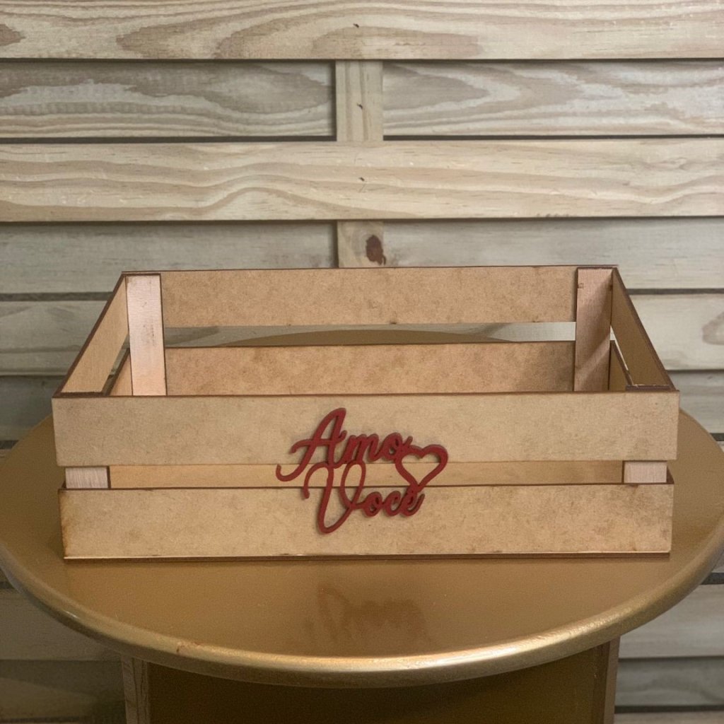 CAIXOTE 28X18X8CM C/FRASE MDF CRU 618671