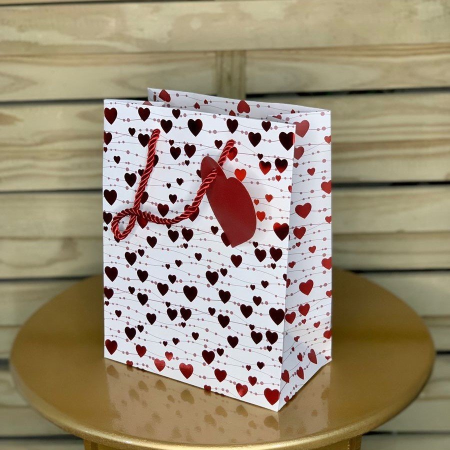 SACOLA MINI CORACOES 23X18X10CM 234325