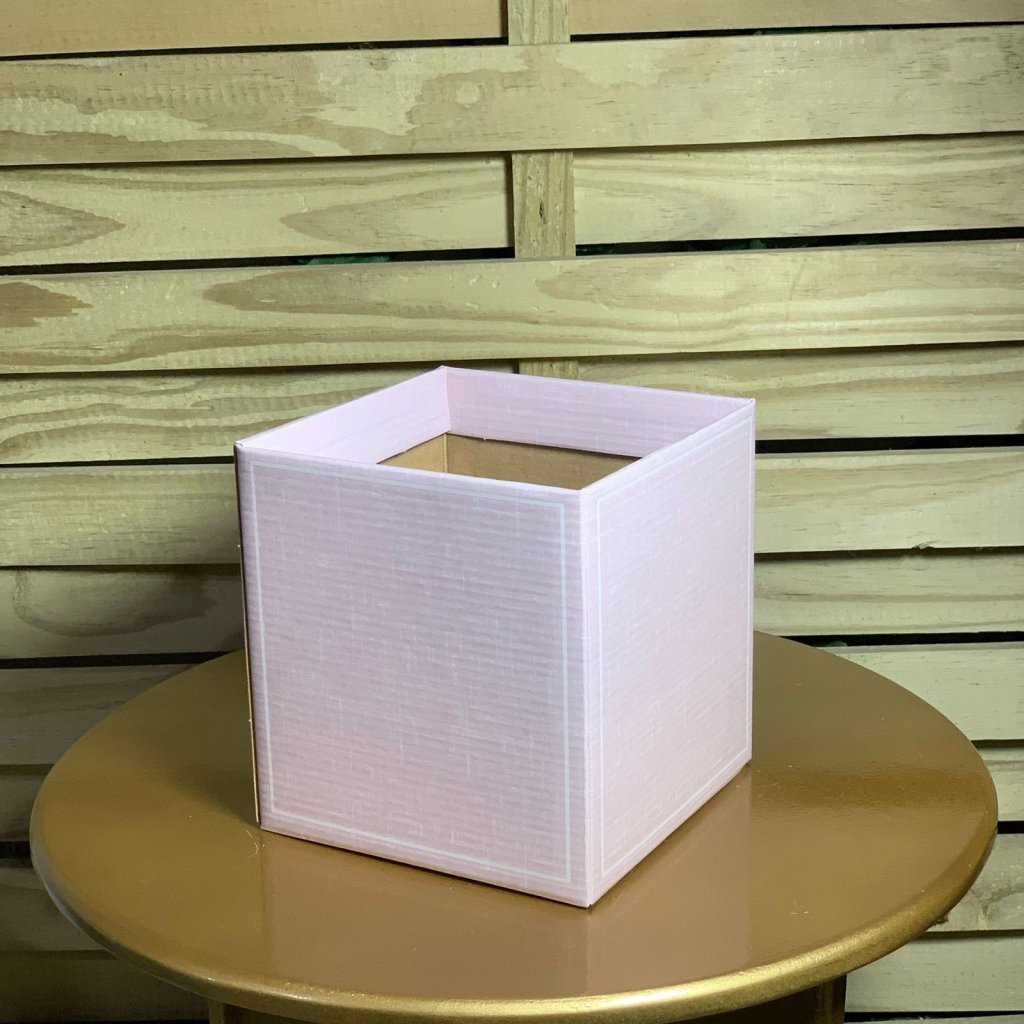 CACHEPOT QUADRADO CANVAS 14,5CMX14,5CMX15,5CM 10PC 35608