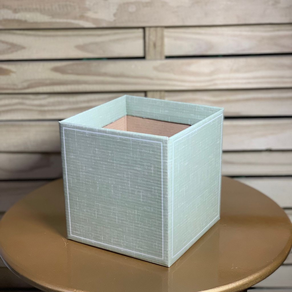 CACHEPOT QUADRADO CANVAS 14,5CMX14,5CMX15,5CM 10PC 35618