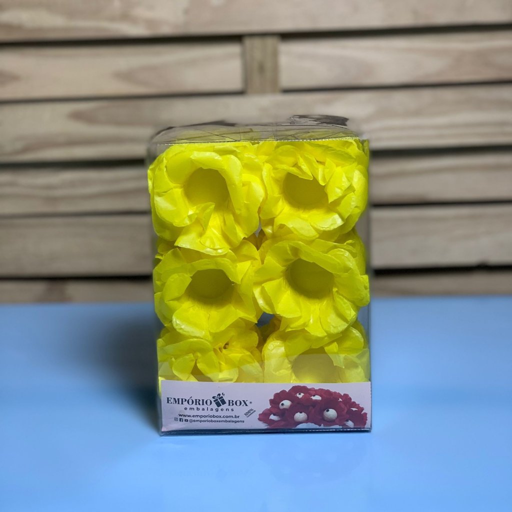 FORMINHA PARA DOCE FLOR LET SEDA AMARELO C/30UN 425001