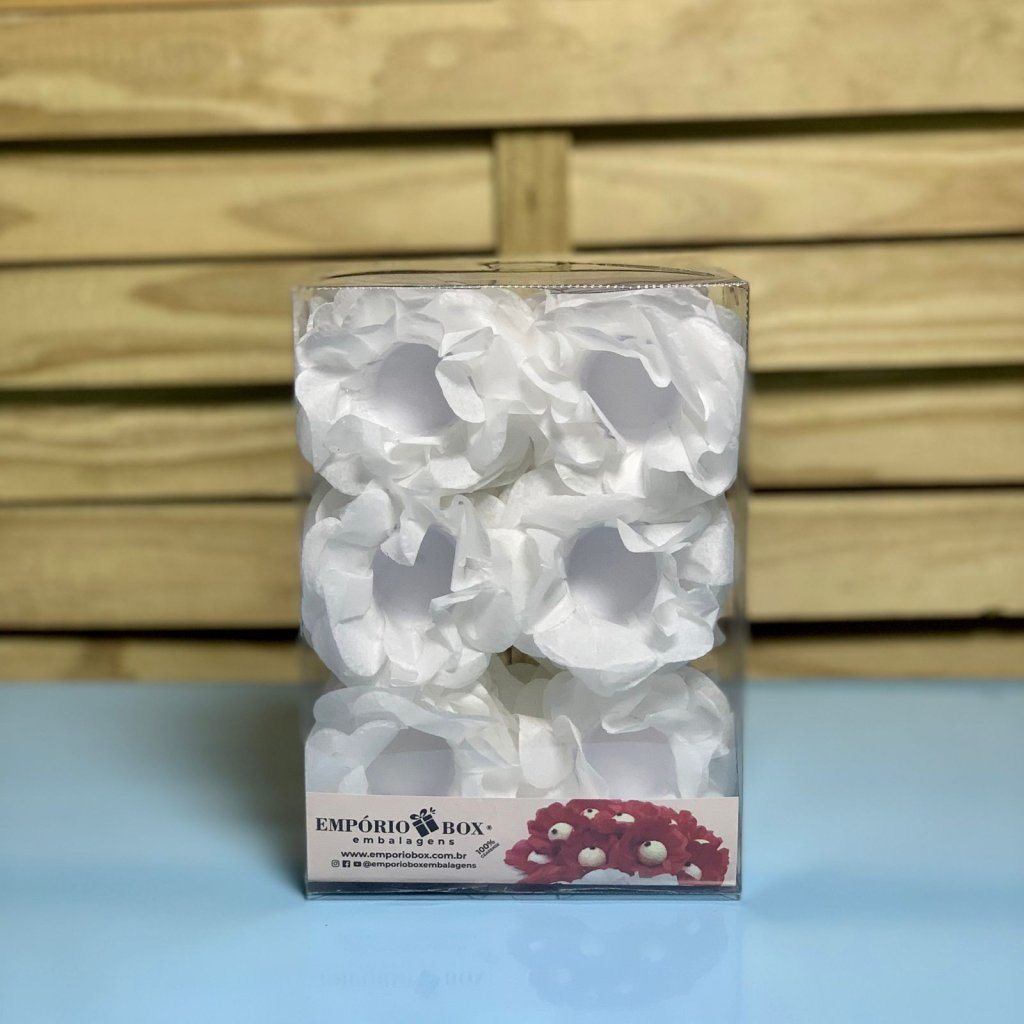 FORMINHA PARA DOCE FLOR LET SEDA BRANCO C/30UN 425384