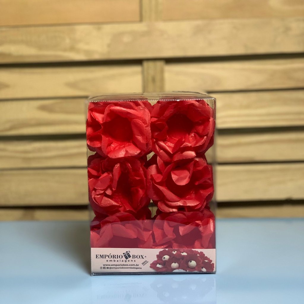 FORMINHA PARA DOCE FLOR LET SEDA VERMELHO C/30UN 426510