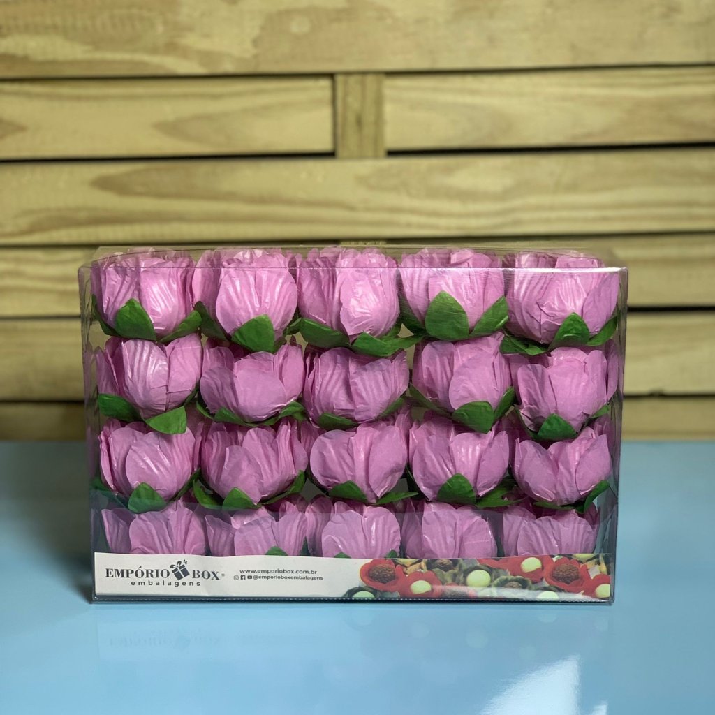 FORMINHA PARA DOCE FLOR BOTAO DE ROSA COR RS SCO 20UN 486613