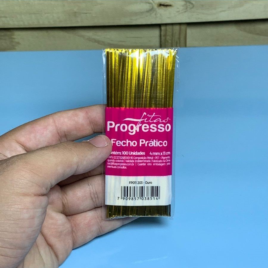 FECHO PRATICO FP011 4MMX11CM COR203 OURO BIG B C/100 038514