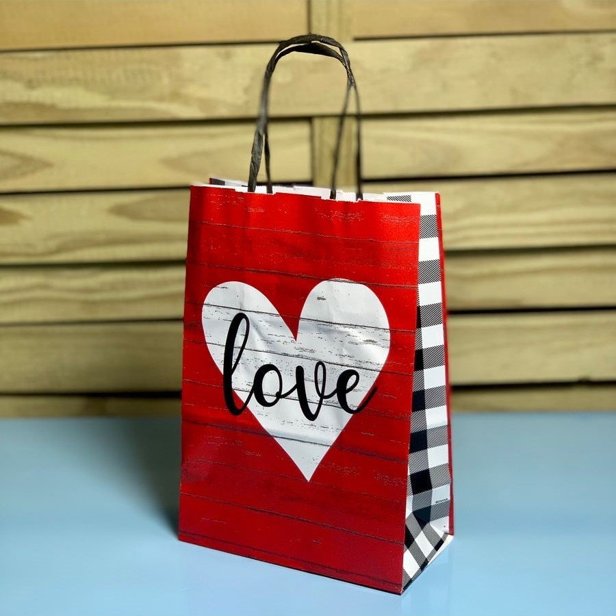 SACOLA PAPEL MEU AMOR P 21,5X15X8 C/10 14000904 076885