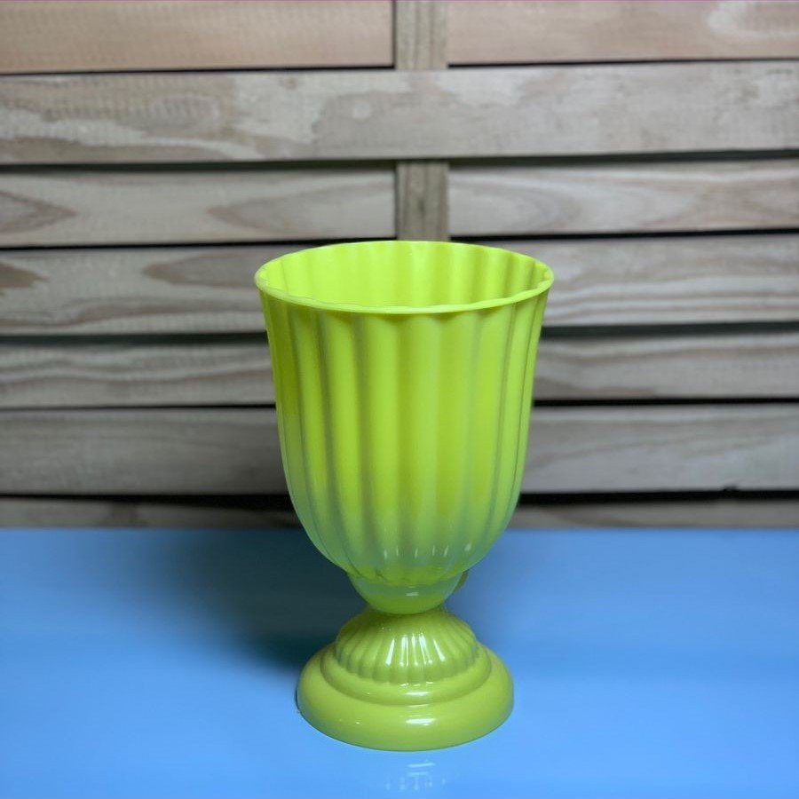 VASO DUBAI AMARELO FLUORESCENTE PEQUENO 21X13 119057 VD002AM