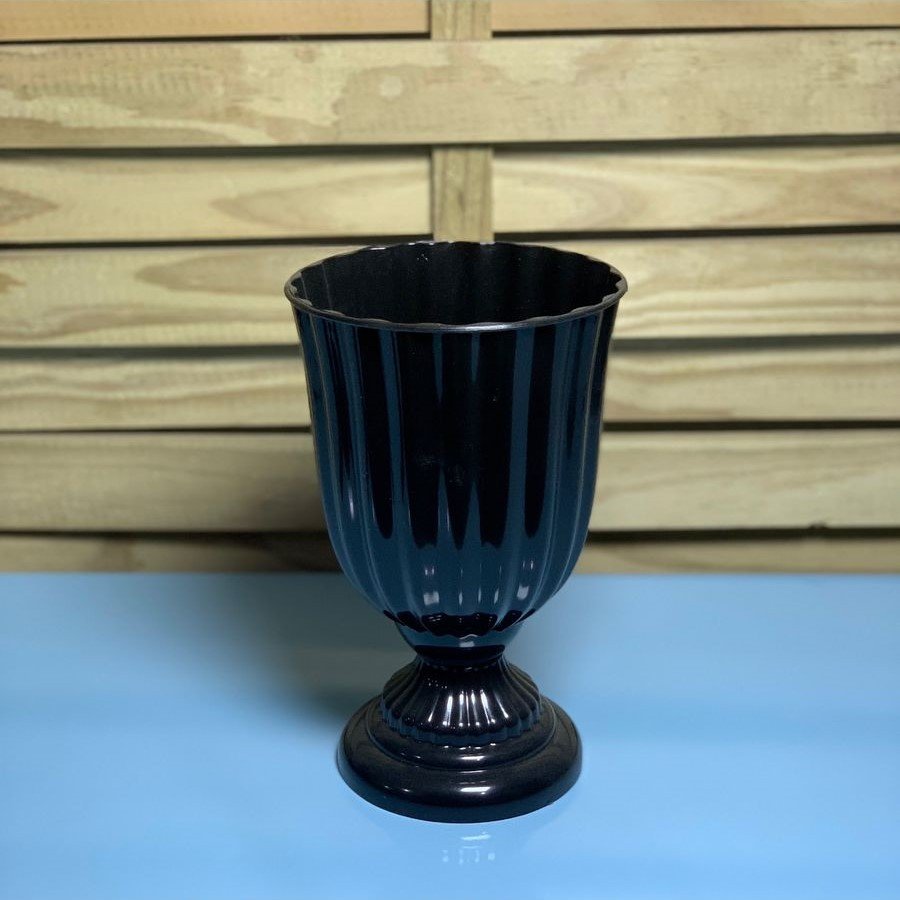 VASO DUBAI PEQUENO PRETO 21X13 099304